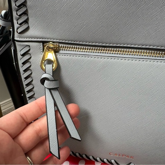 CALPAK Kaya Faux Leather Light Blue Backpack main image 9